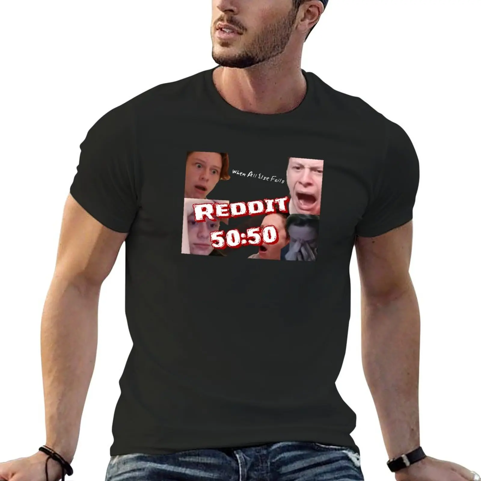 

Reddit 50:50 T-Shirt anime figures T-shirts man quick drying boys animal print mens vintage t shirts