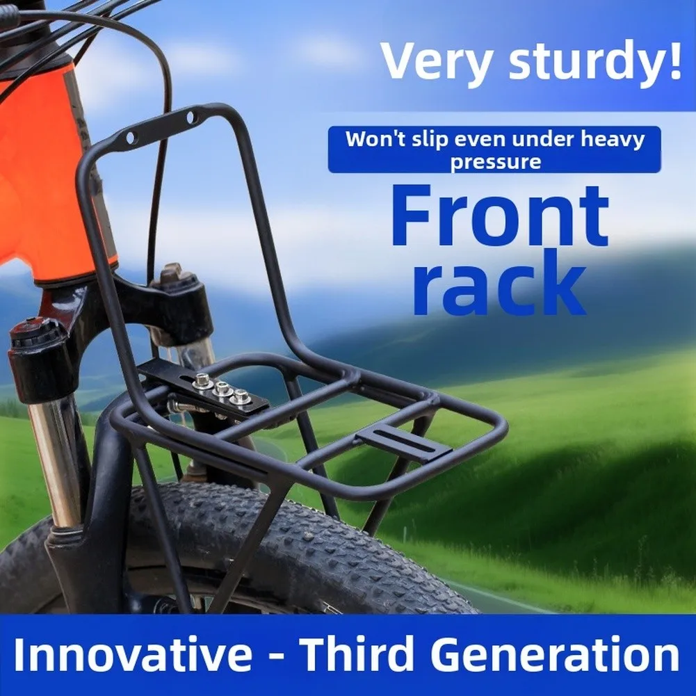 

Bicycle Front Fork Rack Road Bike Front Shelf Aluminum Alloy Front Rack Bike Bracket Bike Front Carrier Shelf Cycling Accessory