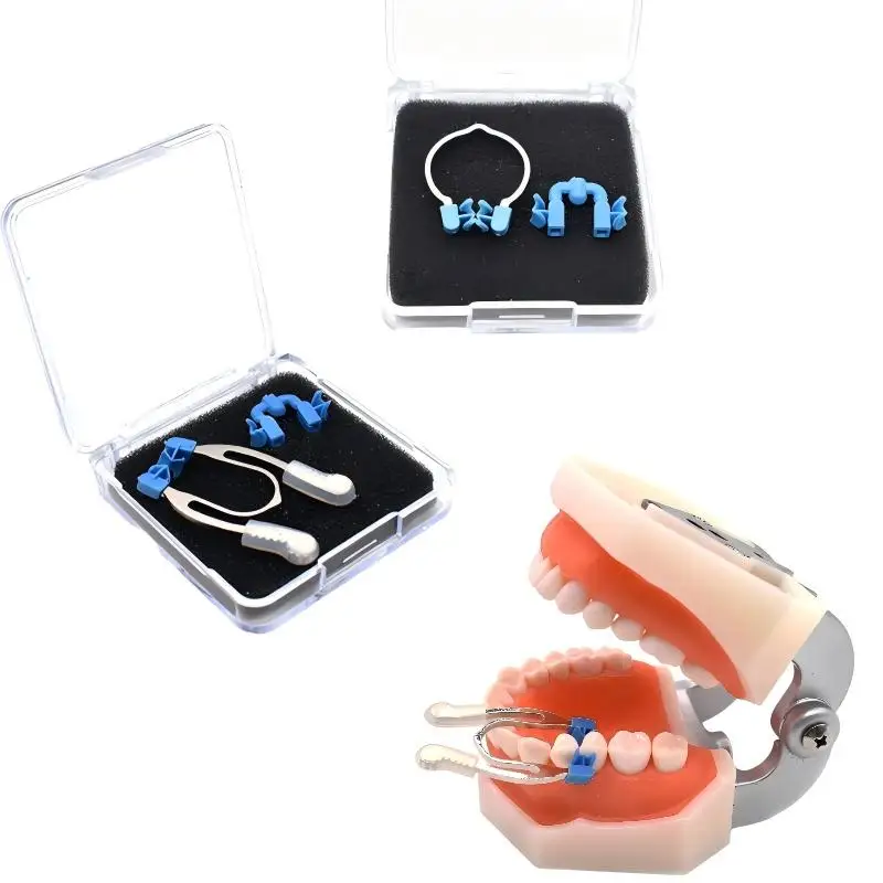 Dental Sectional Matrix Hand Clamp Clip Forceps With Silicone Tips For Restorative Tooth Cavity Composite Filling Placement