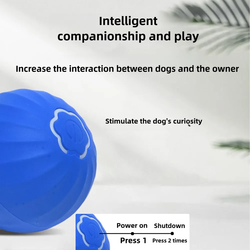 Smart Dog Toy Ball Waterproof Automatic Moving Rolling Ball Electric Interactive Pet Toy for Puppy Birthday Gift Dog Cat Product