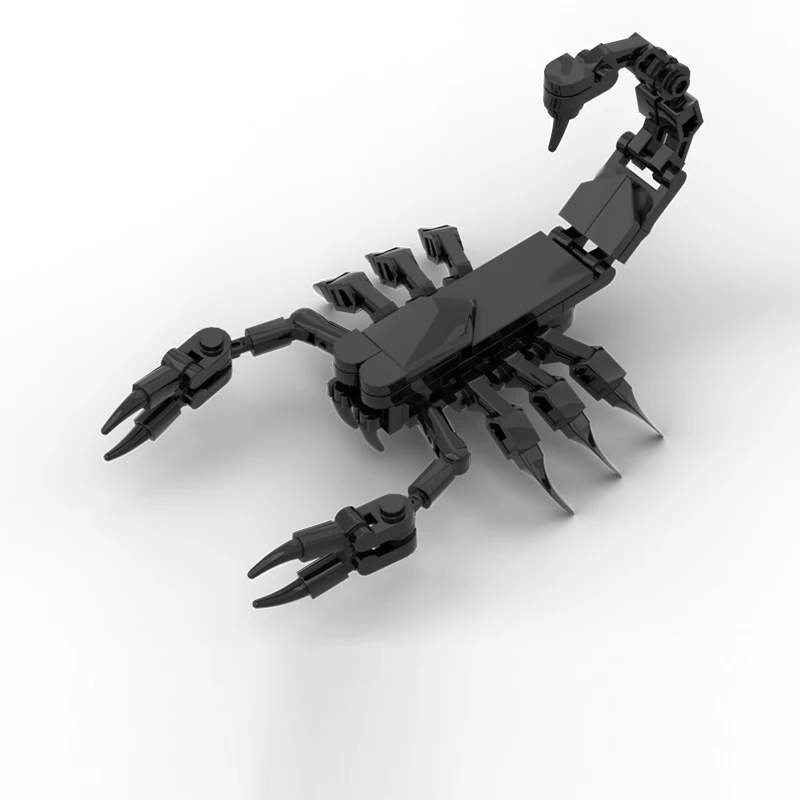 Creators Animal Series Model MOC Building Bricks Black Scorpione Modular Technology Gifts Holiday Assemble Children Toys Suit