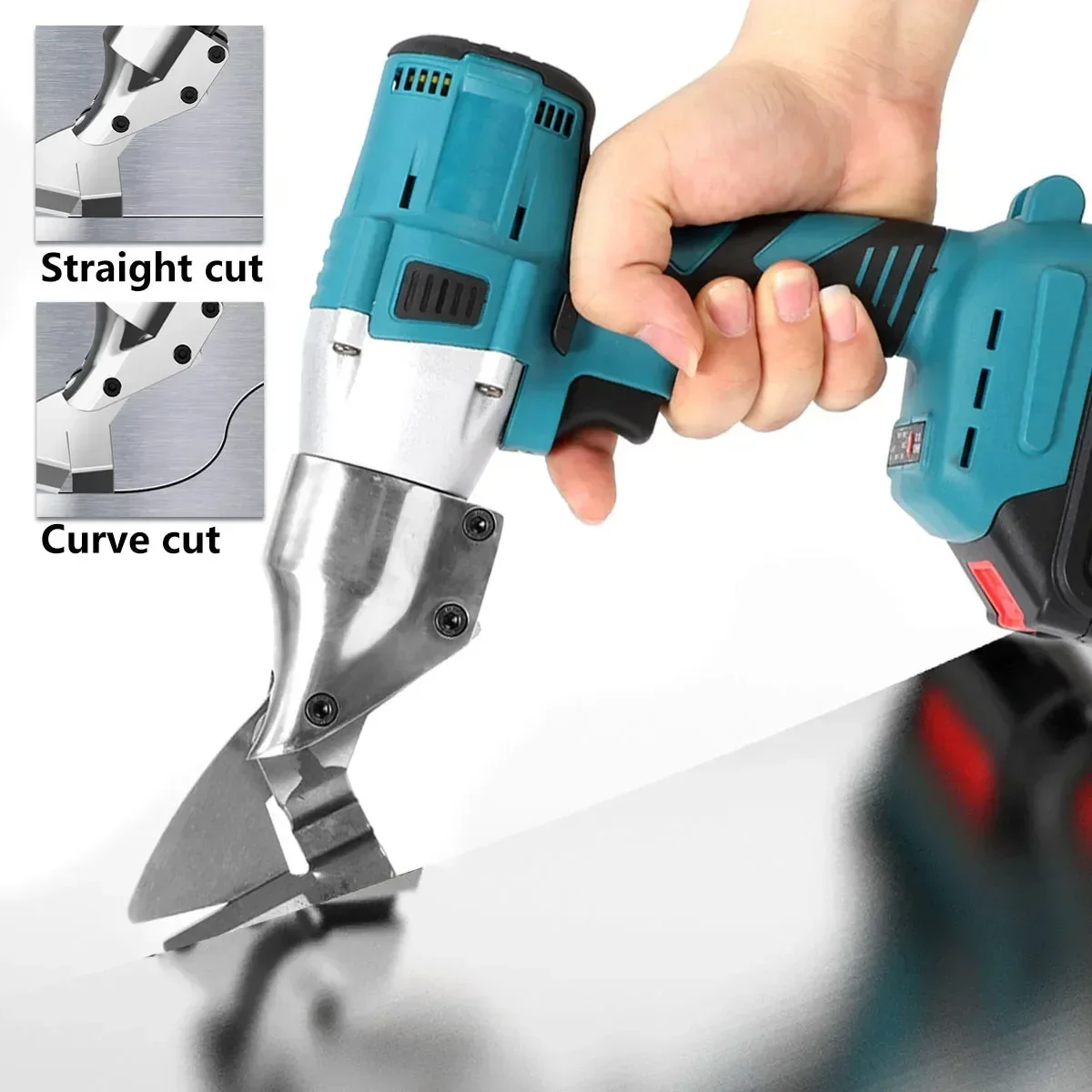 18V Household Cordless Electric Scissors, Rechargeable Cutter, Portable DIY Cutting Tool For Leather Metal Cardboard Cutting