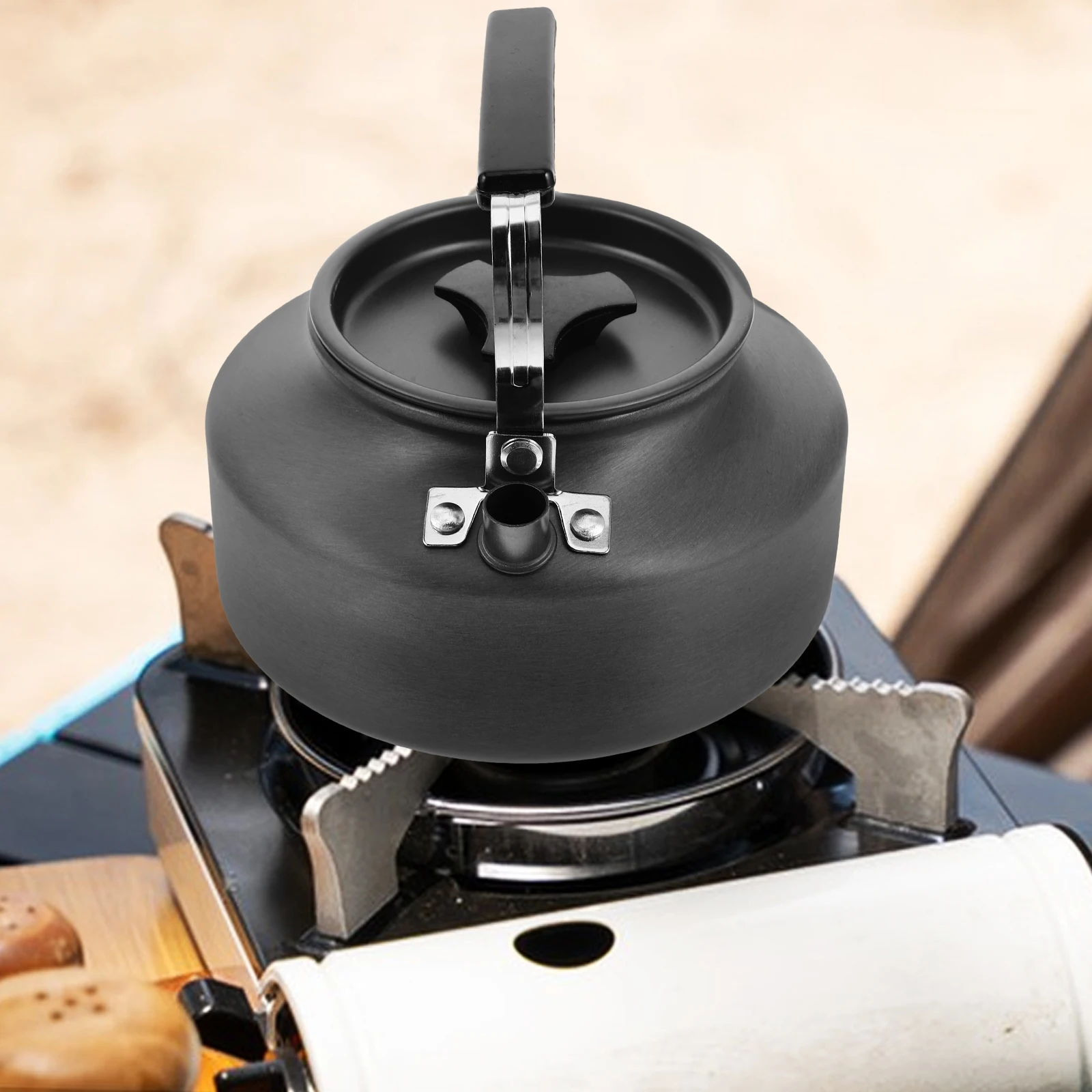 

1pc Premium Portable Large Capacity Aluminium Oxide Water Kettle Camping Tea Kettle Home Picnic Teapot Outdoor Kitchen Supply