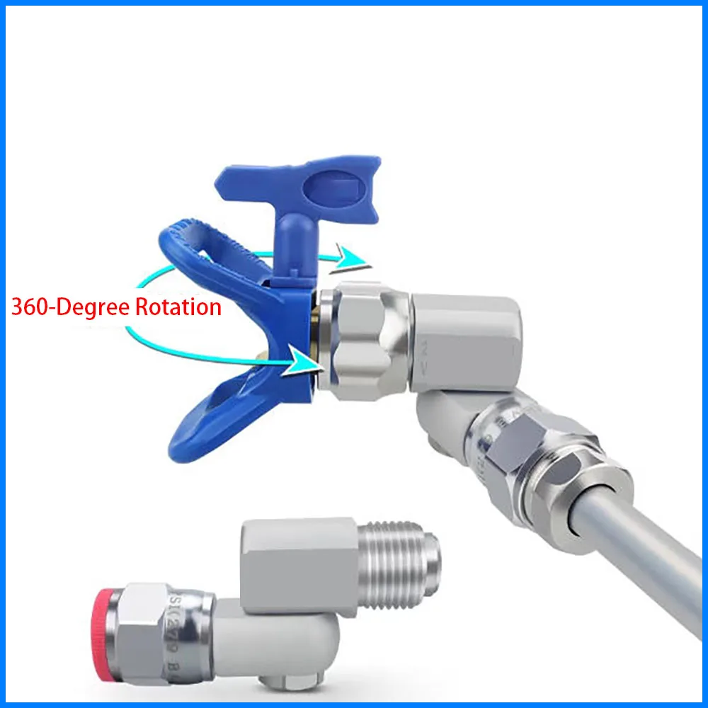 Universal Accessories For High-Pressure Airless Spraying Machine With a Universal Gun Head That Can Rotate and Turn For Spraying