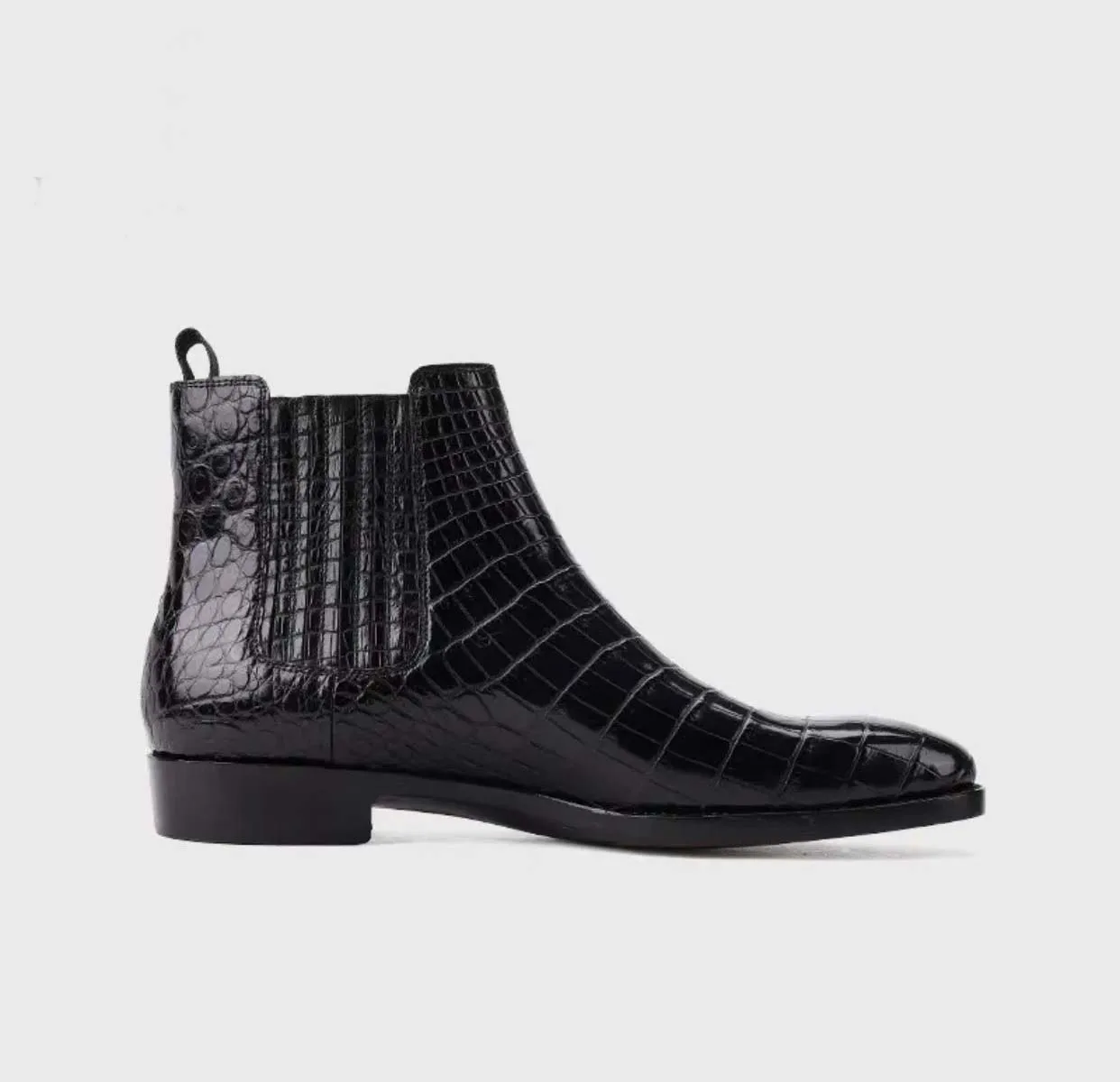 shenzhuangsanbao new arrival men crocodile leather boots male crocodile leather shoes men boots