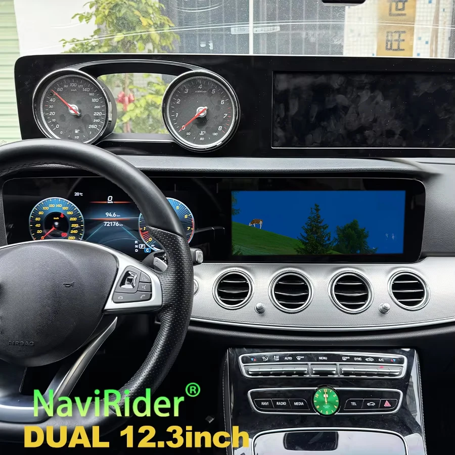 NEUER Dual-Screen für Benz E200 E300 W213 2016 2017 2018 Autoradio Carplay Stereo GPS Navigation Multimedia Videoplayer Head Unit