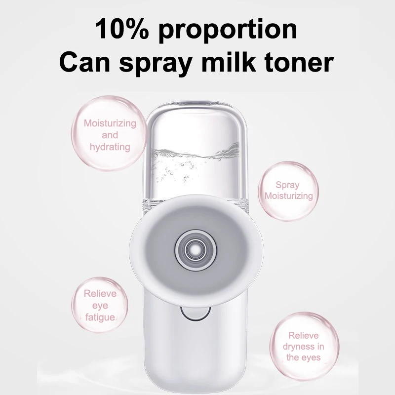 Nano Spray Eye Massage Instrument Facial Sprayer Humidifier USB Nebulizer Face Steamer Moisturizing Beauty Health Skin Care Tool