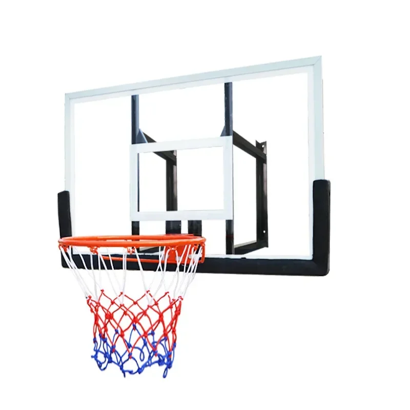 

Wall-mounted high-strength pc backboard indoor wall-mounted standard size basketball hoop