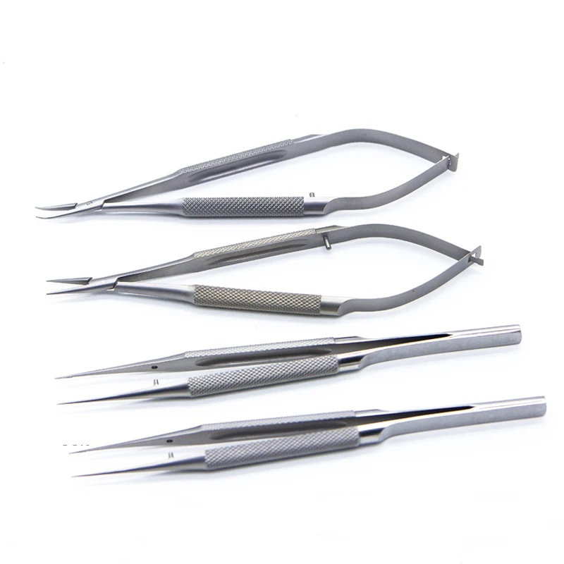 Microscopic instrument kit Surgical needle pliers cosmetic plastic tool for ophthalmology double eyelid