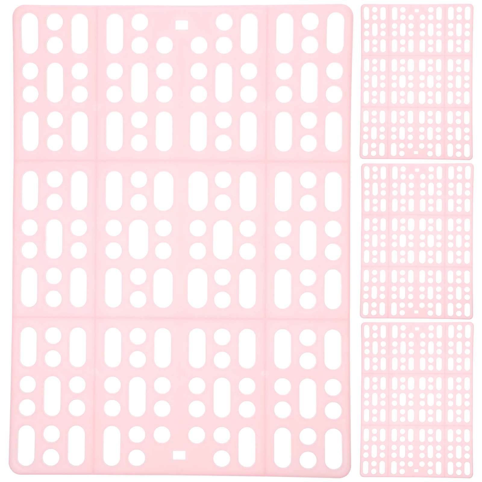 

4pcs Rabbit Floor Mat Bunny Mats for Cages Guinea Pig Accessories Reusable Plastic Nesting Mat Easy Pet Cage Foot