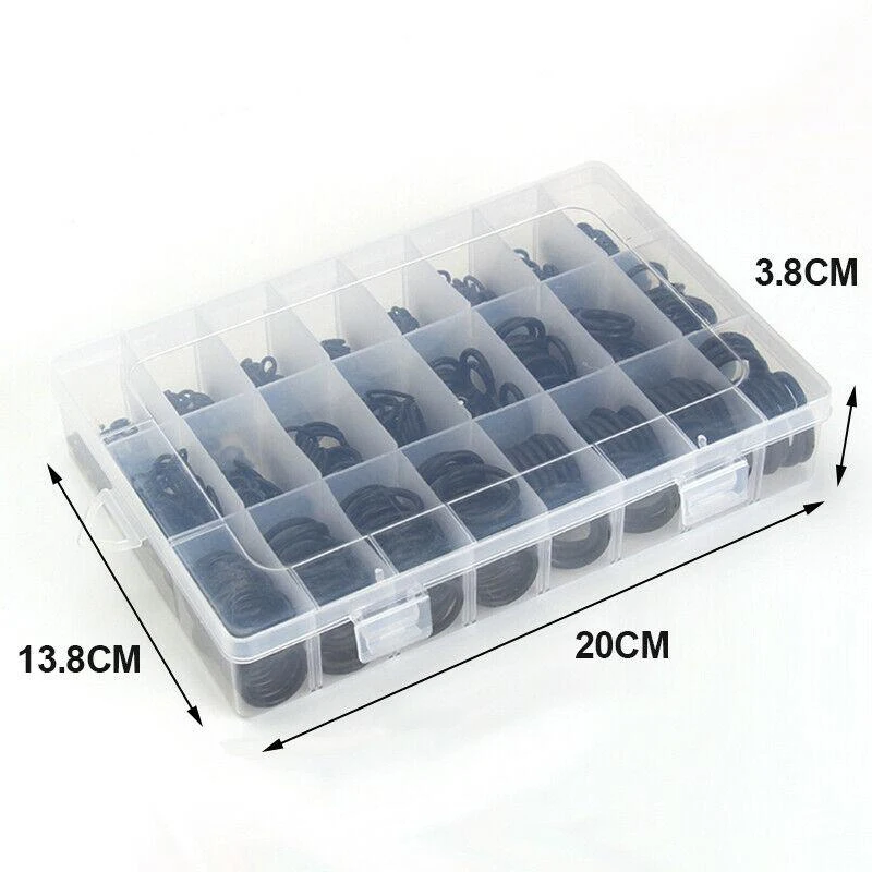 

1200PCS Rubber O Ring Washer Seals Multifunction Watertightness Assortment O-Ring Washer Seals With Plactic Box Kit Set