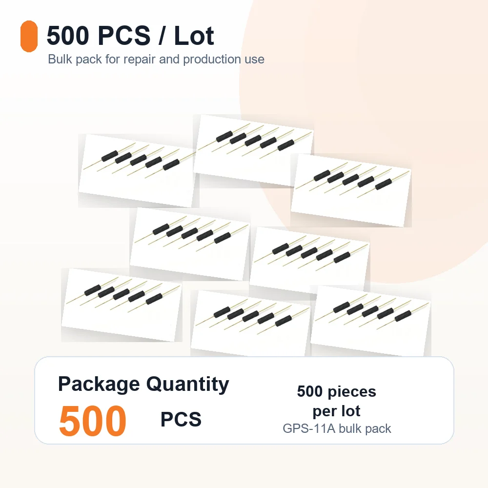 500PCS GPS-11A 11mm Reed Switch NO Normally Open Magnetic Sensor Plastic Anti-Interference Control Switch