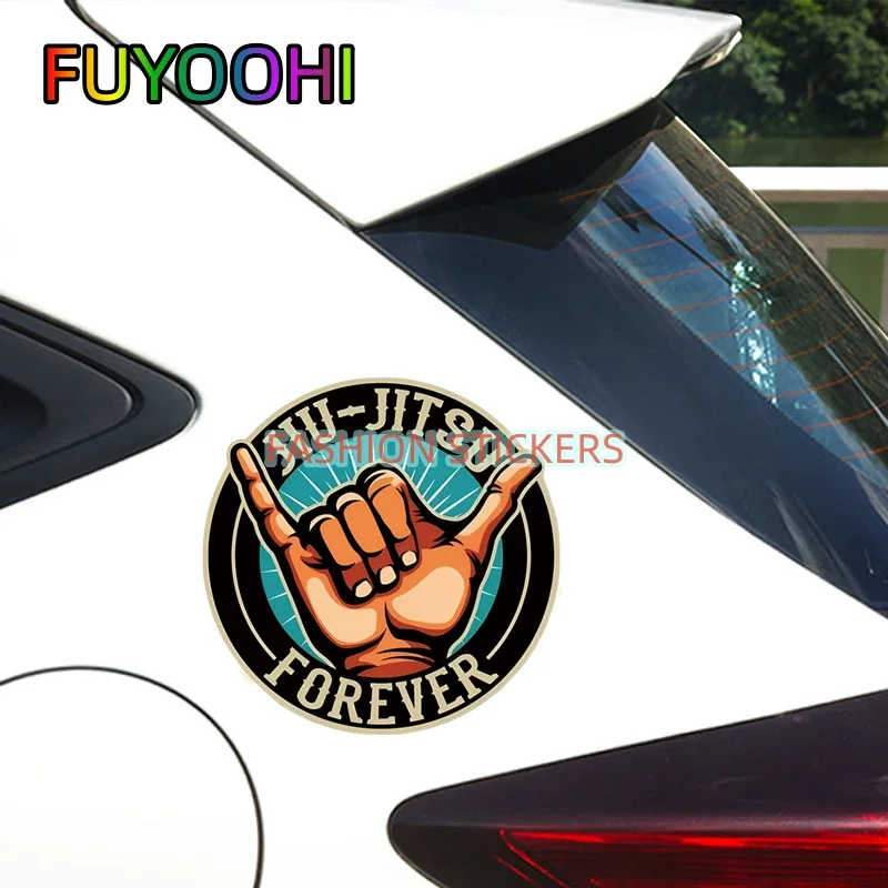 FUYOOHI Brazilian Jiu Jitsu Bumper Stickers for Cars, Cups, Laptops, Coolers, Tumblers Creative Windshield Vinyl Decals