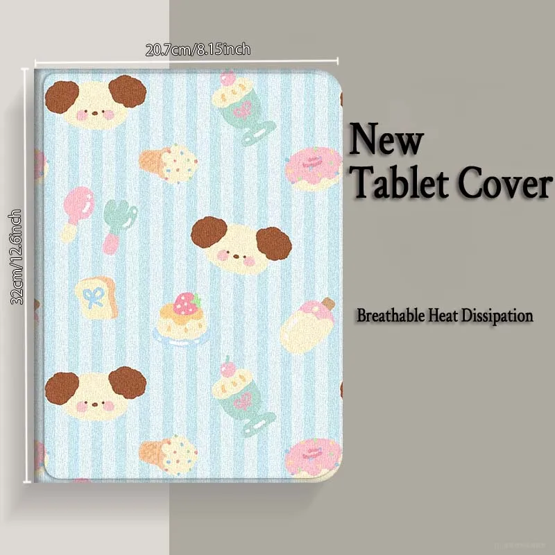 الأزرق الكرتون الدب جرو ل Xiaomi Redmi Mi Pad 2 4 5 6 6s 7 8 11 12.5 12.4 11.2 8.7 SE Pro Plus Max غطاء اللوحي #6