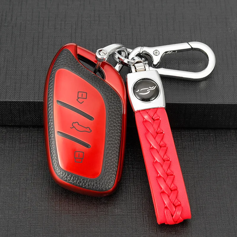 For Saic MG ZS EV MG6 EZS HS EHS 2019 2020 Roewe RX5 I6 I5 RX3 RX8 ERX5 MG5 3 Button TPU Car Remote Key Case Cover Key Shell Fob