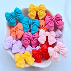 Colorful Resin Cartoon Bow Flatback Stone 20PCS DIY Valentine's Day Wedding Decor Figurine Scrapbook Accessories Crafts