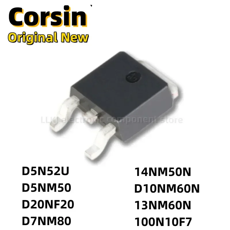 1pcs STD5N52U STD5NM50 STD20NF20 STD7NM80 STD14NM50N STD10NM60N STD13NM60N STD100N10F7 TO252 N canal Fet/