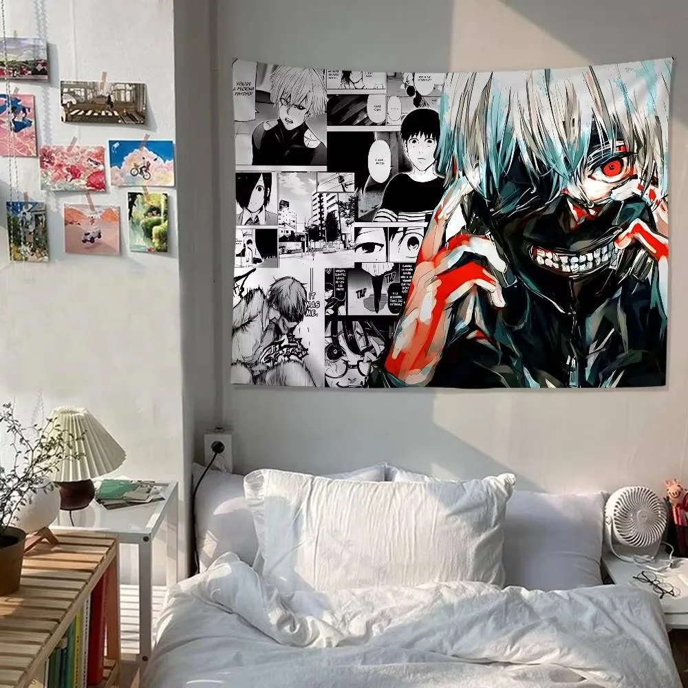 Anime Chainsaw Man Wall Tapestry Japanese Art Print Home Decorative Hanging Design Chainsaw Man Wall Hanging