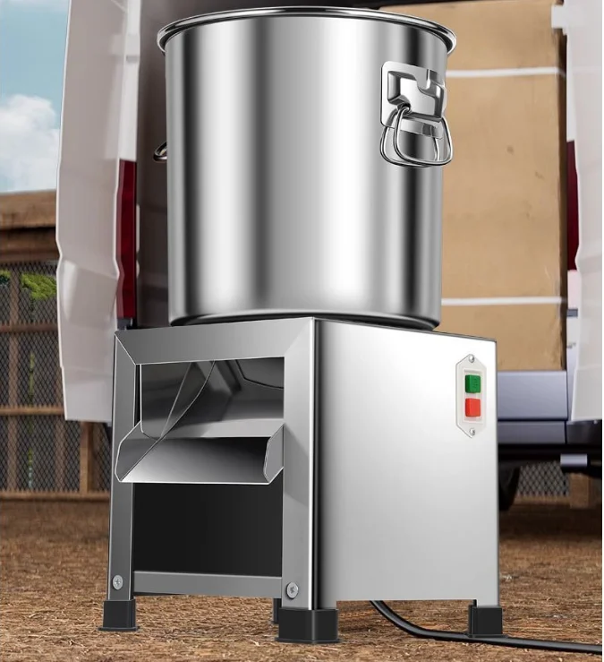 220v 1800w Vegetable Slicer, Stainless Steel Vegetable Shredder, Chicken Vegetable Chopper, Feed Grinder, Livestock Crusher