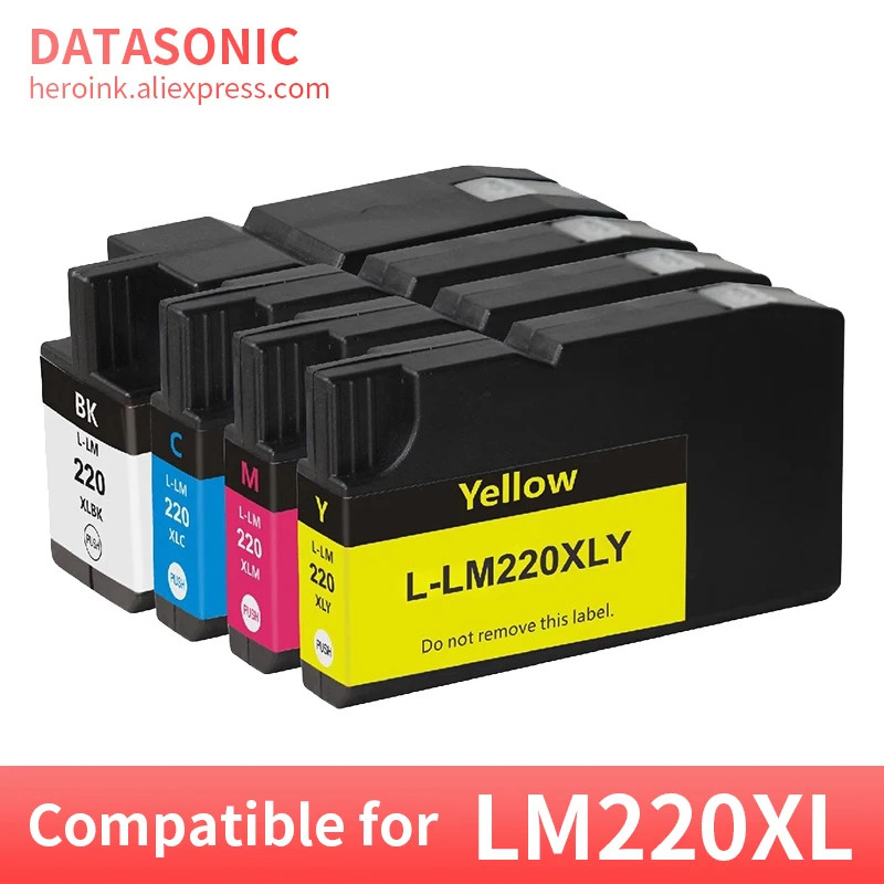 4color LM220 220XL LM220XL Premium Color Compatible Ink Cartridge for Lexmark OfficeEdge Pro 4000c 4000 5500 5500t Printer Ink