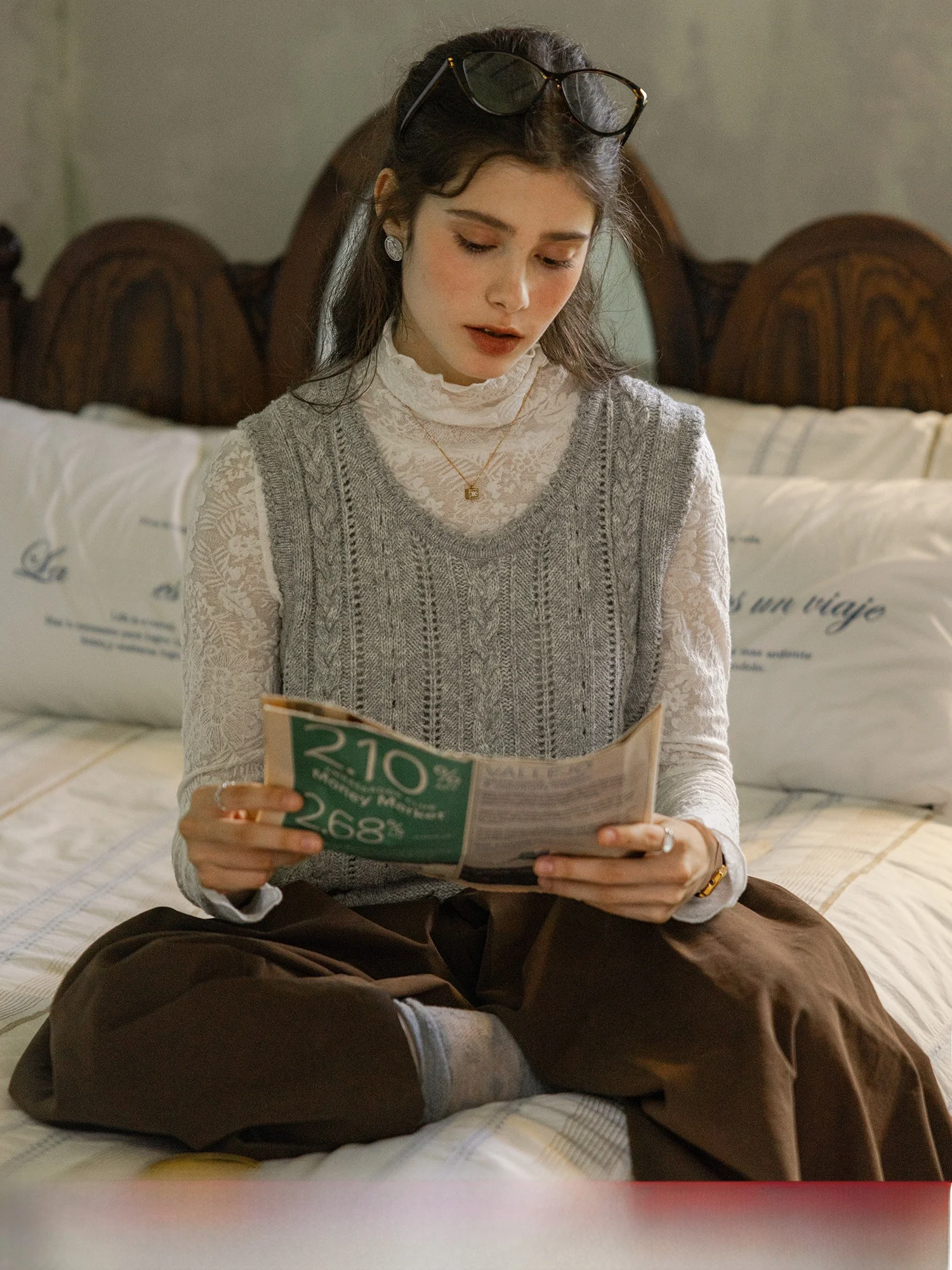 

Dailyart винтажный вязаный шерстяной жилет f Maturi Winter Sle круглый Ne Svel Twist осенний новый модный женский трой