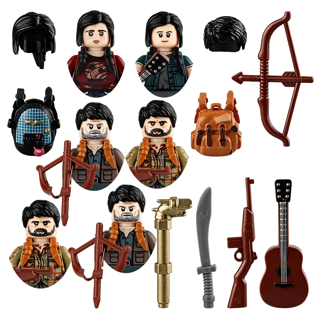 Neue Bausteine The Last of Us DT042-DT045 The Witcher Red Dead Redemption Blöcke DIY Mini-Actionfiguren Spielzeug Geschenke für Weihnachten