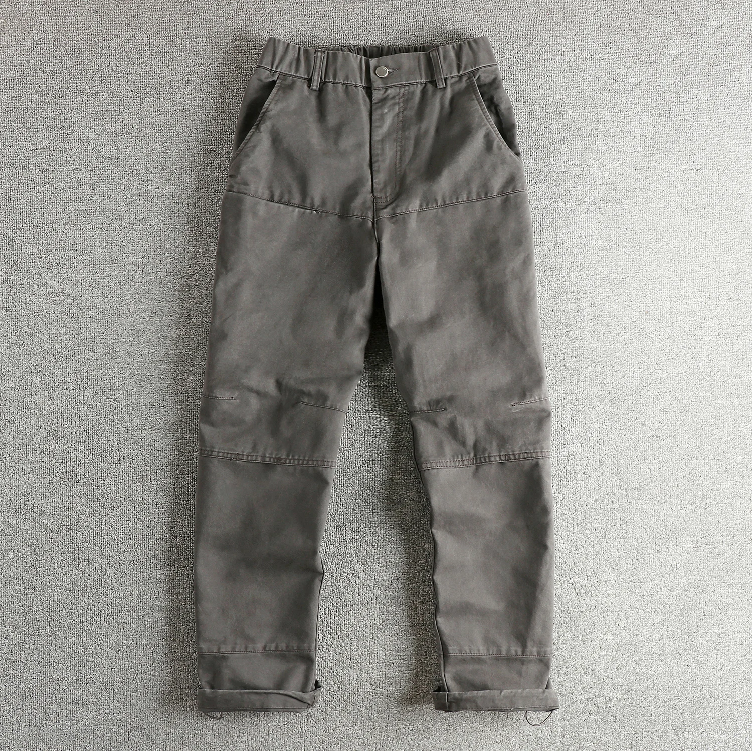 

Autumn Winter New Japanese Retro Heavyweight Woven Twill Cargo Pants Men's Amekaji 100% Cotton Washed Straight Casual Trousers