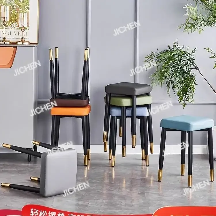 50cm high home stool Soft bag, comfortable seating surface, bedroom dressing stool Simple dressing stool in bedroom