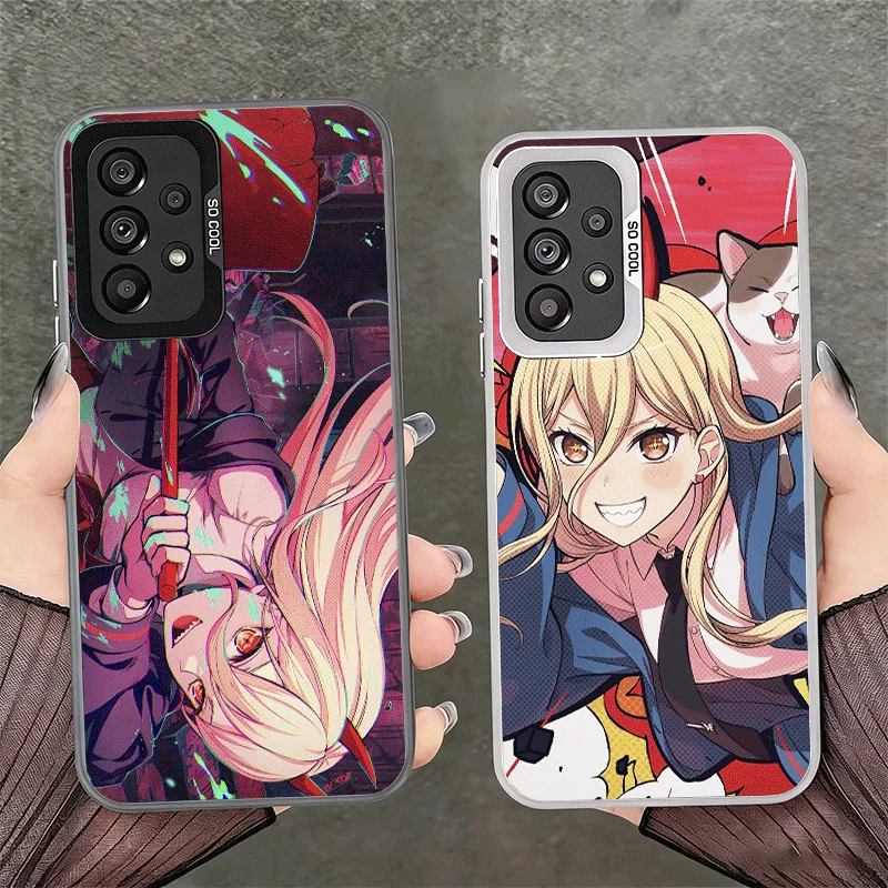 Anime Character Power CSM Soft Phone Case for Samsung A17 A16 A15 A14 A13 A57 A56 A55 A54 A53 A37 A36 A35 A34 A33 A26 A25 A24 A2