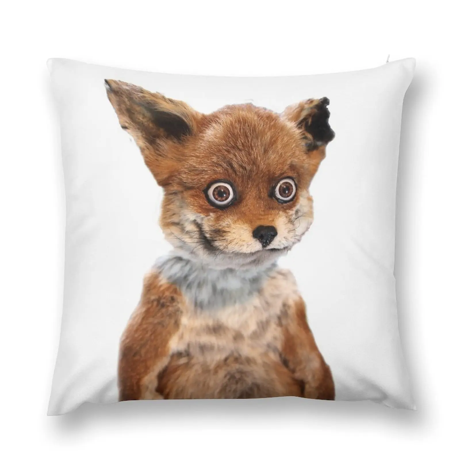 GEOFF STONED FOX TAXIDERMY MEME ADELE MORSE Throw Pillow Cushions For Children Marble Cushion Cover pillow