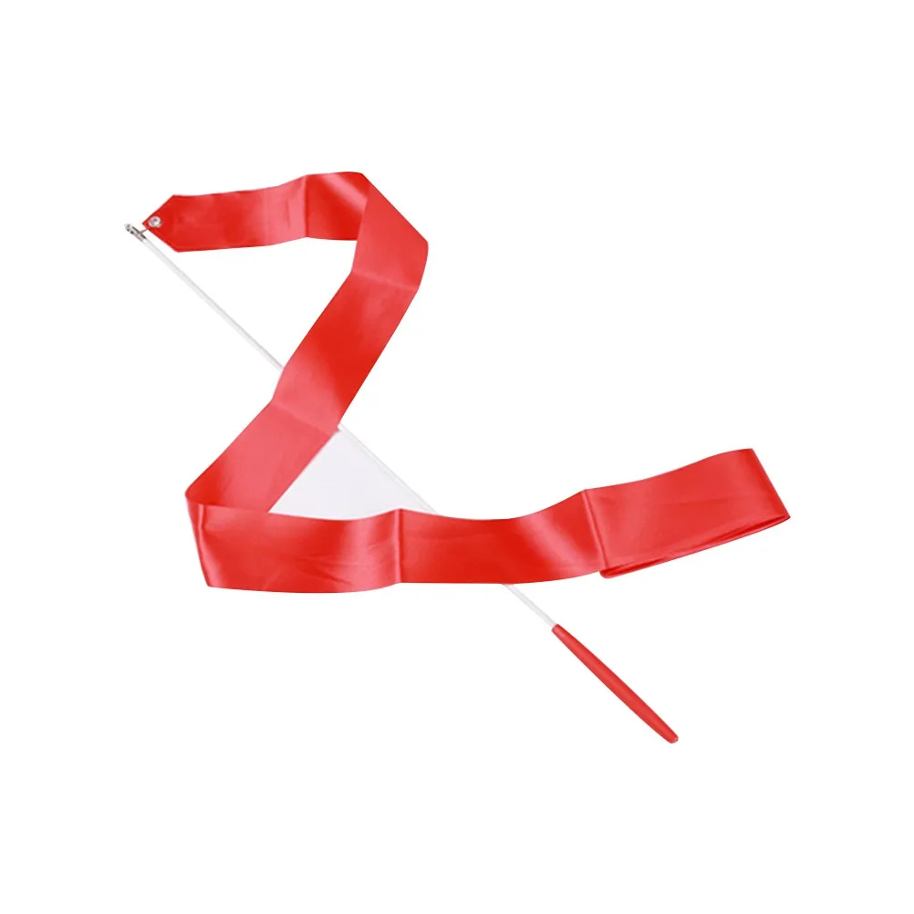 10Pcs 3.2m Artistic Gymnastics Ribbons for Rhythmic Dance Chinese Oriental Circus Color Guard Marching Band Training Streamers
