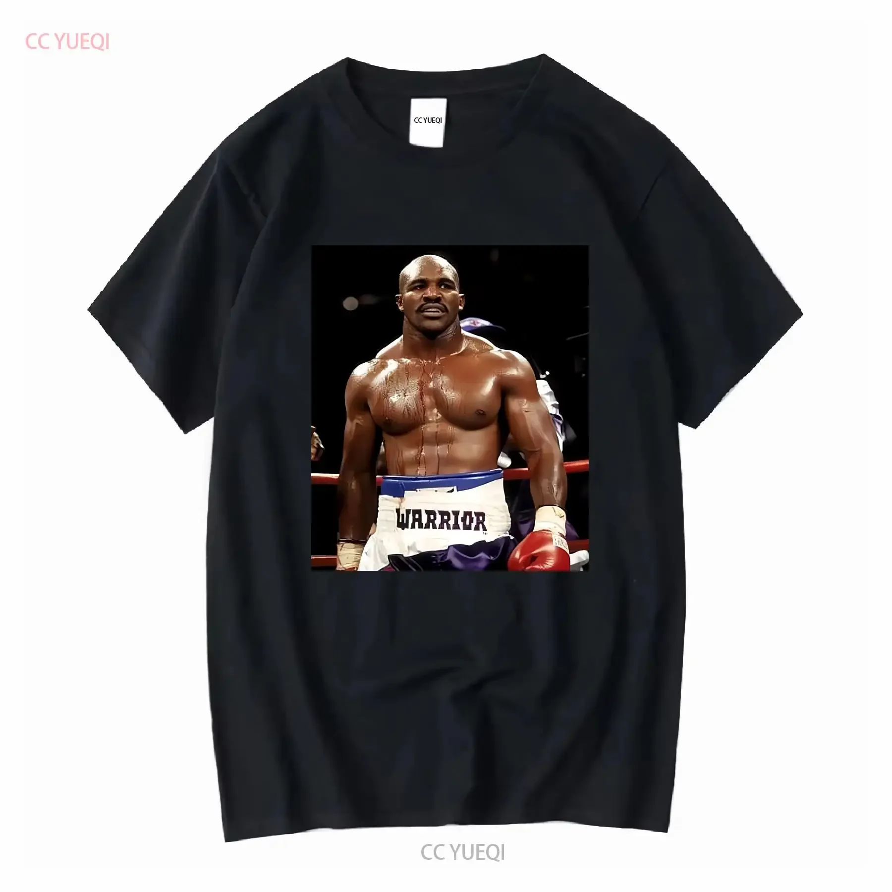 Evander Holyfield T Shirt Old Retro Vintage Boxer All Sizes S 5XL vintage Washed streetwear Slightly Stylish Breathable
