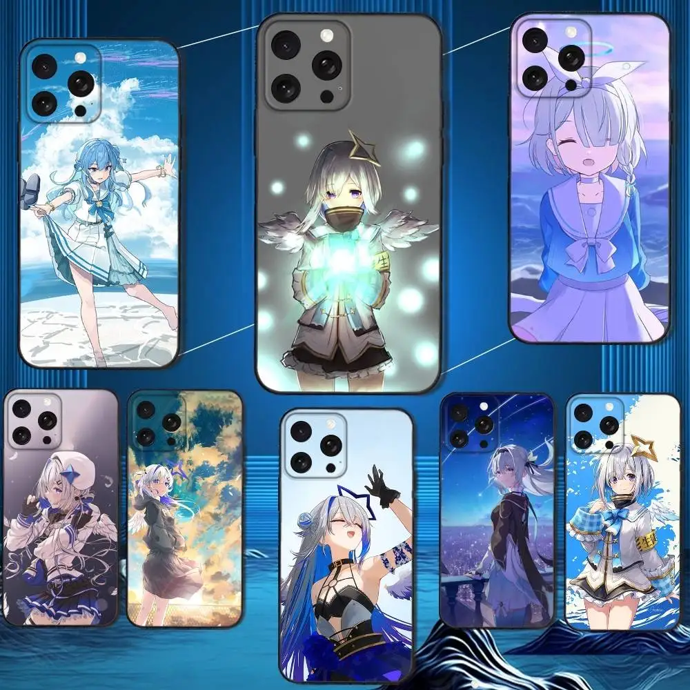 

Cartoon AmaneS K-Kanata Phone Case For iPhone 16,15,14,13,12,11 Plus,Pro Max,XS,X,XR,SE,Mini,8,7,Soft Silicone Black Cover