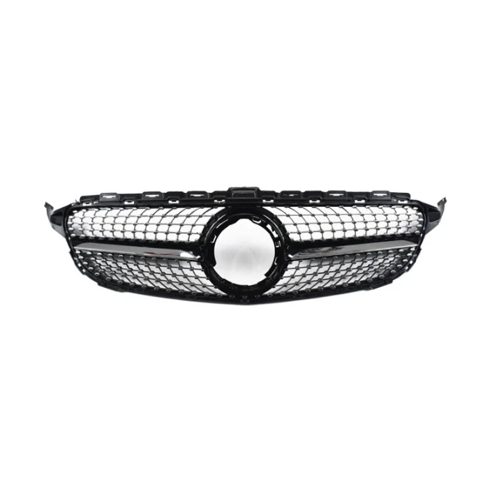 Automotive Parts Radiator Grille For Mercedes Benz C Class W205 Upgrade Diamond Front Grille 2019-2021