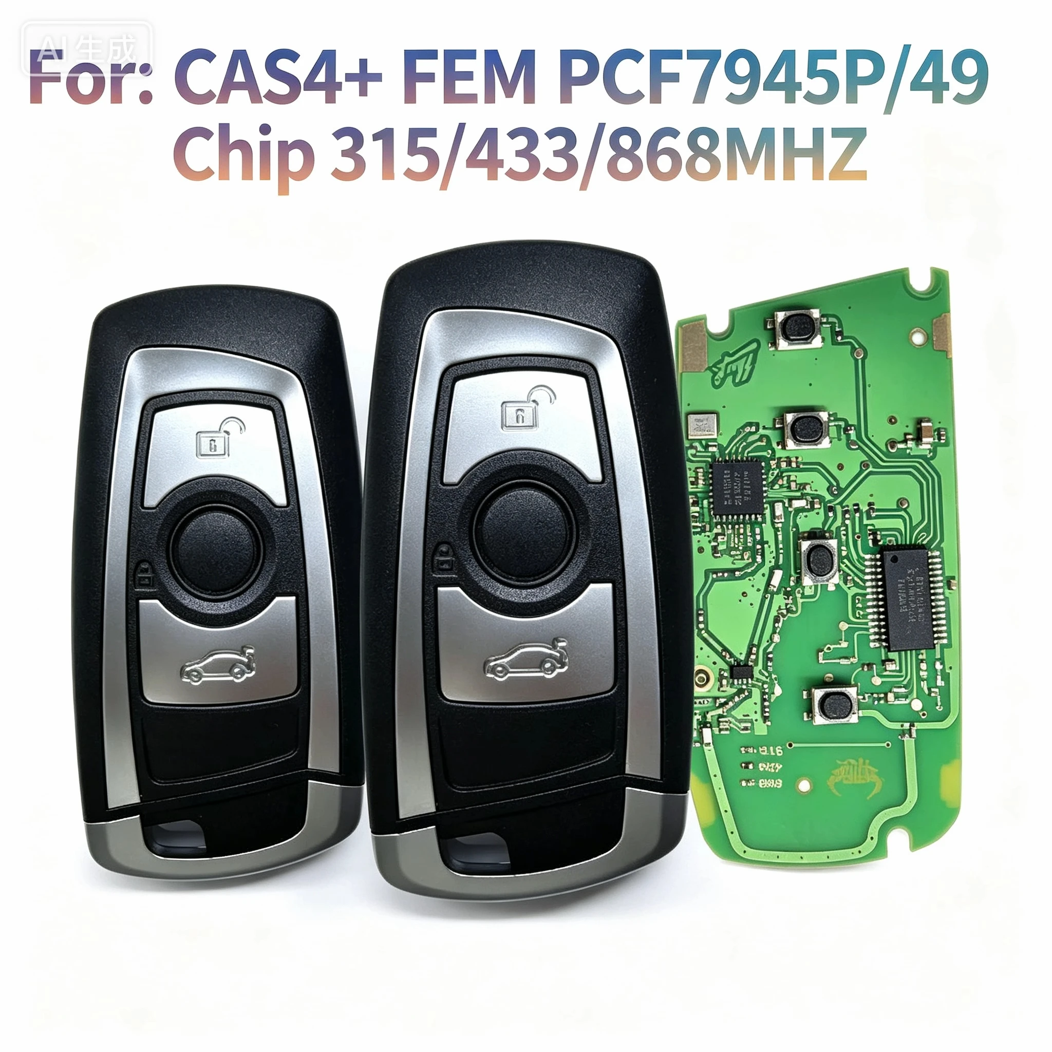 3/4BT 315/433-434MHZ/868Mhz ID49 Chip Car Smart Key/PCB For BMW F 1 2 3 4 5 6 7 CAS4+ FEM System Auto Remote Key Keyless Entry
