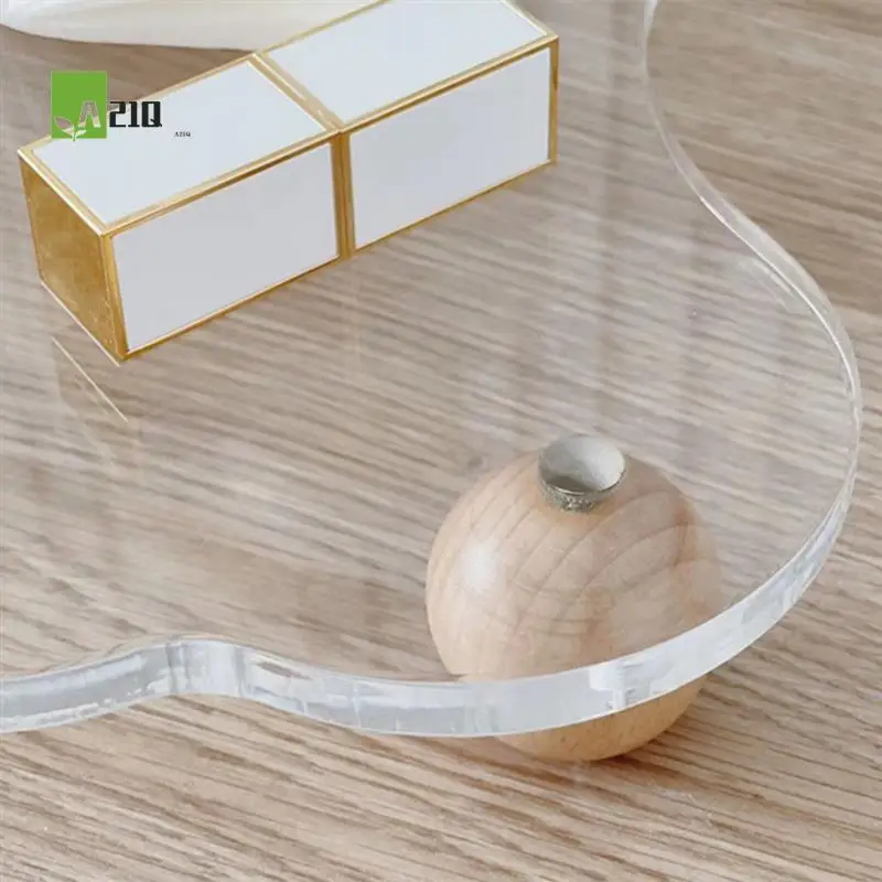 A21Q -Irregular Cloud Shape Acrylic Cosmetic Tray Transparent Earrings Jewelry Display Rack Desktop Organizer, Display Stand