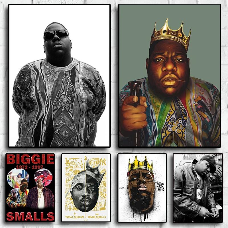 Biggie Smalls – affiche d'album de musique, Europe et états-unis, peinture décorative de Rap Hip Hop, affiches de chanteur, décoration de maison