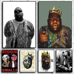 Biggie Smalls Music Album Poster Europe and The United States Rap Hip Hop Rap Decorative Painting Singer Posters Home Decor