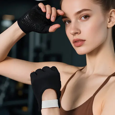 Guantes para deportes al aire libre, guantes antideslizantes de protección para Fitness, guantes gruesos de silicona para entrenamiento de Yoga para ejercicios de escalada, levantamiento de gimnasio