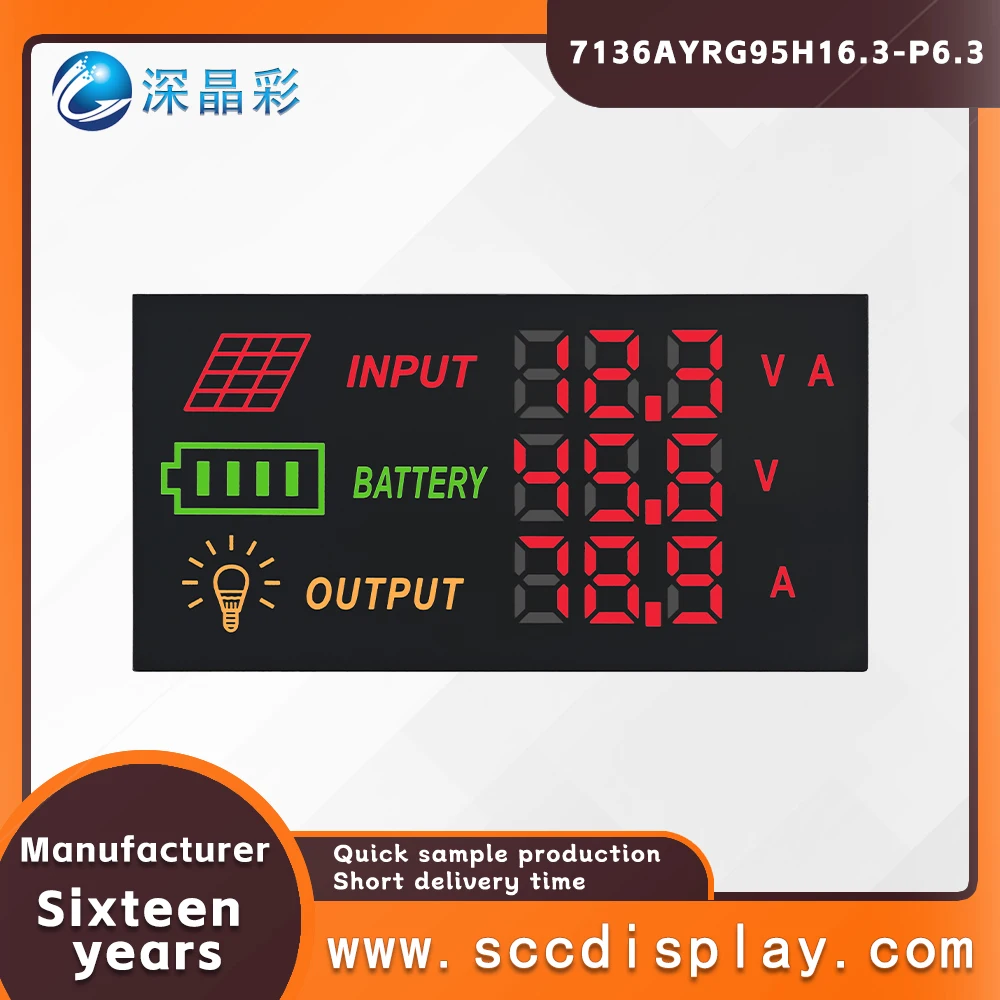 

Акция от производителя: 7136AYRG — светодиодный цифровой дисплей на заказ, с высокой яркостью и подсветкой, трубчатый экран