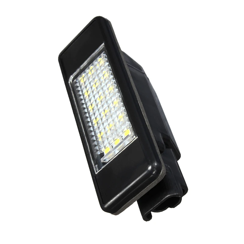 1Pair Car License Plate Light 18 Led Number License Plate Light for Peugeot 307 5D Hatchback 407 508 4D Sedan 8-30V light white