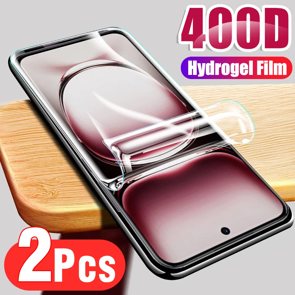 2PCS Full Coverage Hydrogel Film For Oppo Reno12 Pro Protective Film Reno 12 Pro 12Pro Reno12Pro 5G Screen Protector 2024 6.7in