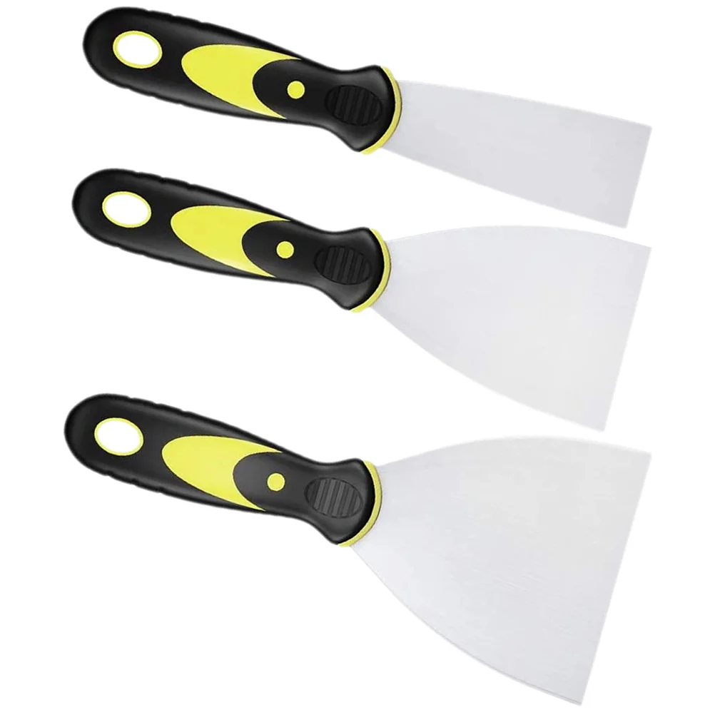 3 Pcs Major Putty Knife The Hammer Scrappers Tool Stainless Steel Paint Scraper for Wood