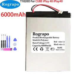 New 3.8V 6000mAh T1020 Tablet PC Battery For Alldocube Cube iPlay 40 iPlay40 Accumulator with 5-Wire Plug