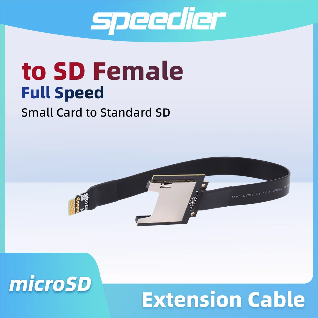 

ADT-Link TF Micro SD To SD Cards Flat Cable Flexible Extender SD/SDHC/SDXC Card Reader UHS2 UHS-III For GPS Navigator ROCK Pi 4