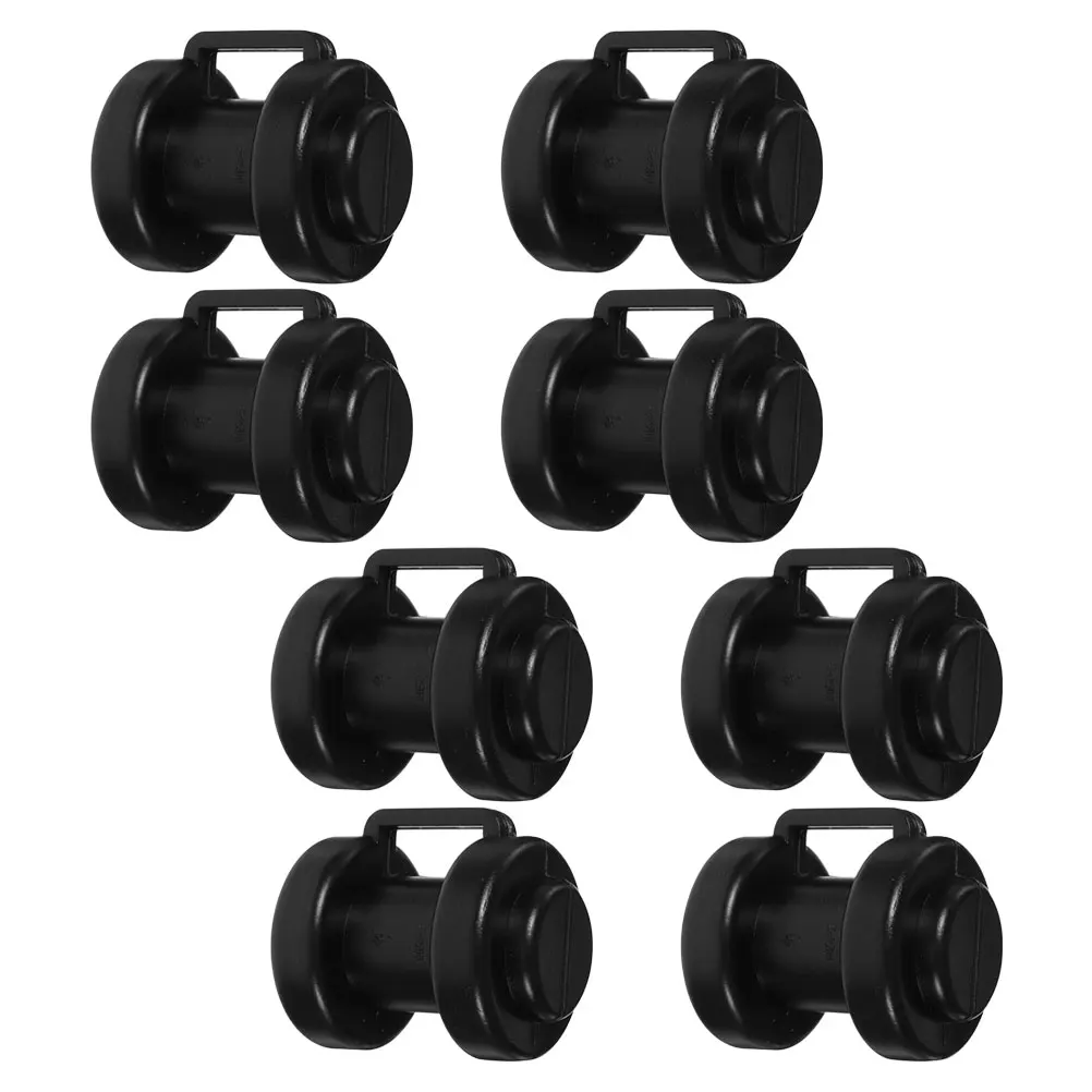 

8Pcs Bounce Bed Safety Net Fixing Caps Strong Plastic PP Trampoline Pole Protectors Easy Install Replacement Accessories