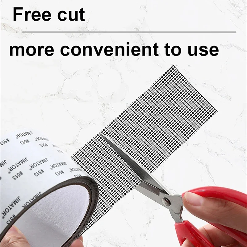 5CM Width Self-Adhesive Window Mosquito Net Repair Tape Window Screen Repair Patch Anti-Insect Fly Mesh Broken Holes Tape