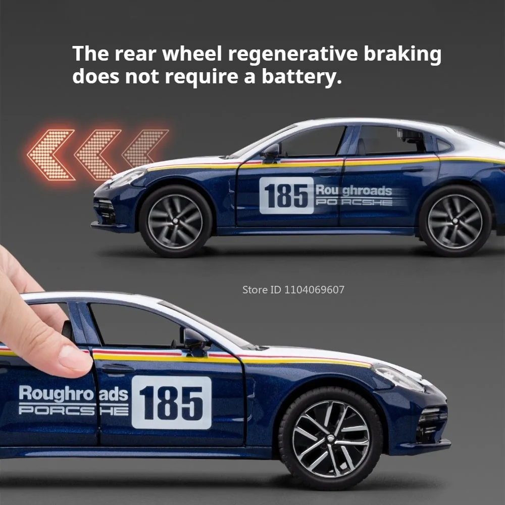 1:32 Panamera M4 Zabawki Samochody Modele Odlewane ze Stopu z Światłem i Muzyką Miniaturowy Supercar Model Pojazdu z Napędem Pull Back Prezent dla Dzieci i Dorosłych