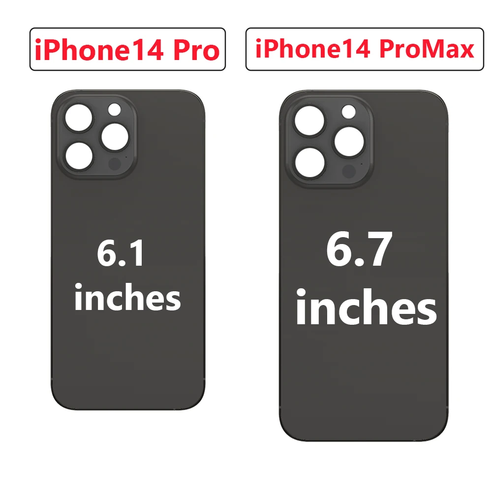 Back Glass For IPhone14 Pro Max Back Cover Glass Fast Replacement Housing IPhone14 Pro Battery Cover Big Hole Rear Glass NO Lens