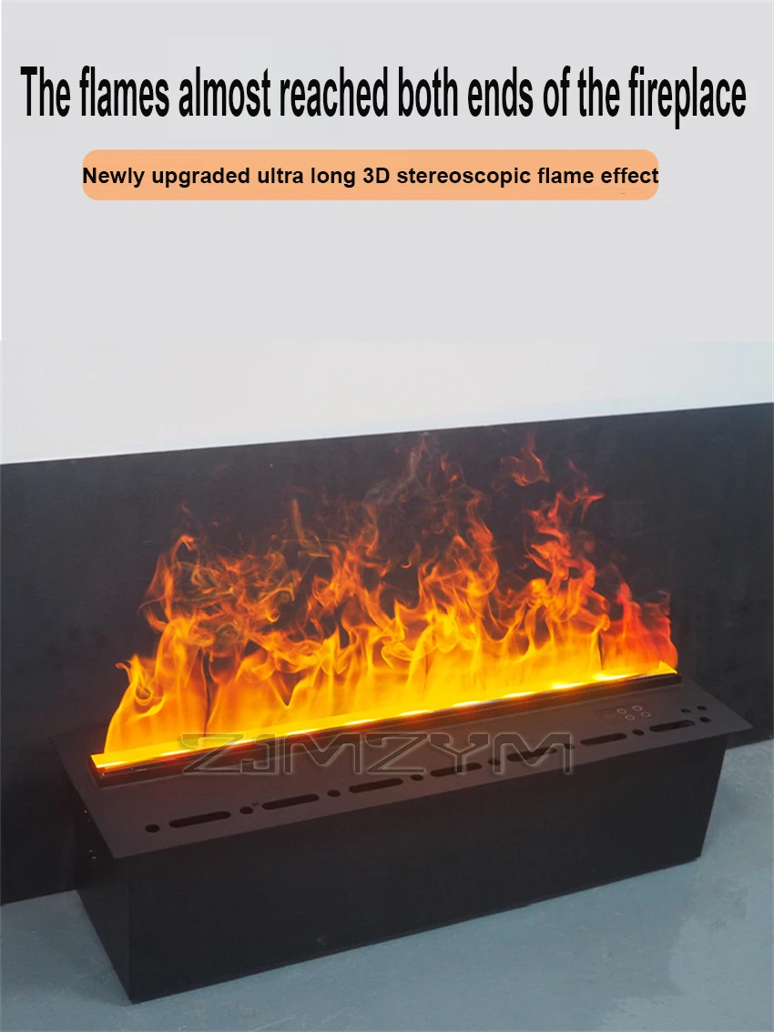 

3D Atomized Fireplace With Colorful Steam Flame ECO Decorative Customized Mist Intelligent Indoor Electric Water Vapor Fireplace